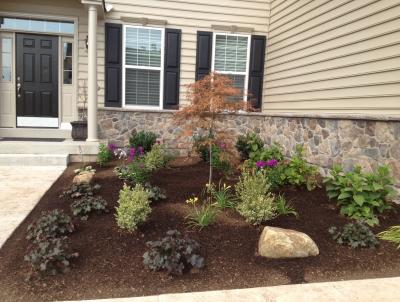 Bark mulch makes garden beds look fantastic.  It improves a property's aesthetic quality..