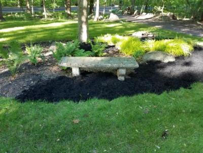 Mulching being added in Schwenksville, PA. Mulching provides many benefits. Mulching being added in Schwenksville, PA. Mulching provides many benefits.