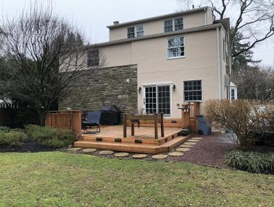 The before photo of our client's older deck. The before photo of our client's older deck.