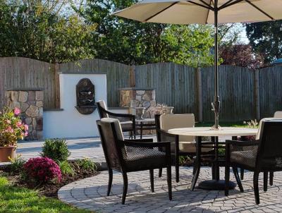 Small patio with water feature in Phoenixville, PA Small patio with water feature in Phoenixville, PA