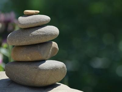 Rocks stacked promote peace and harmony. Rocks stacked promote peace and harmony.