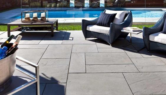 Aberdeen Slab from Techo-Bloc is great for pool decks, walkways and patios