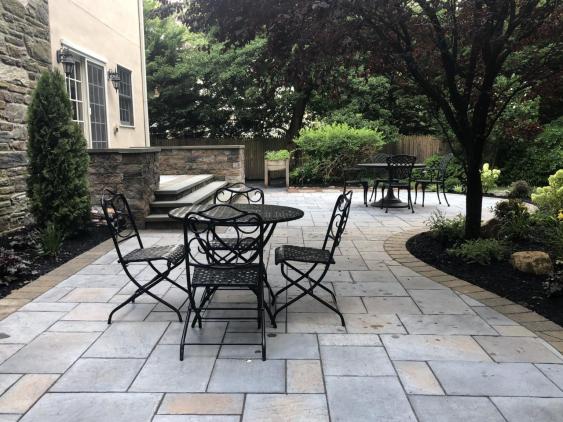 A stunning paver patio in Bryn Mawr, PA
