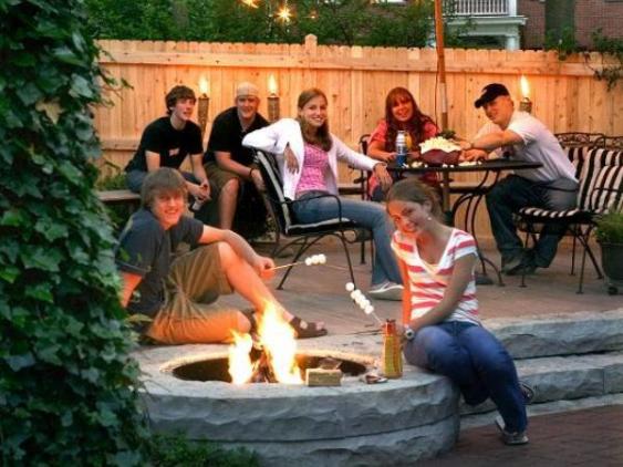 Fire pits gather family and friends together.
