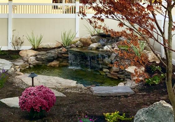 Gilbertsville pond and waterfall.