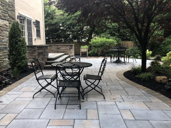 A patio renovation in Bryn Mawr, PA