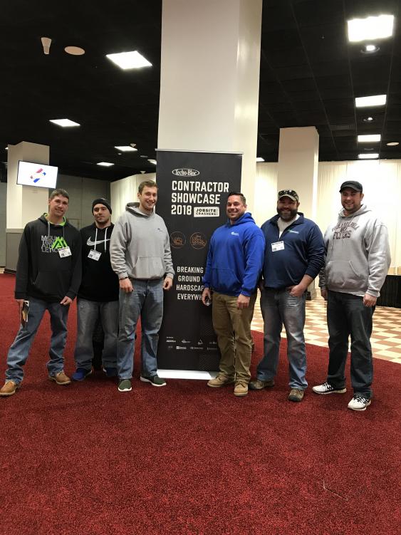 Our talented hardscaping crew attending a Techo-bloc seminar.