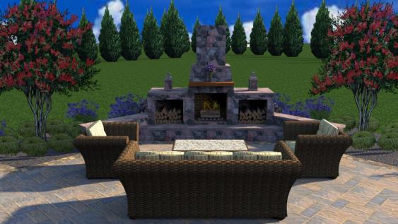 A client in Schwenksville envisioned this outdoor living space.