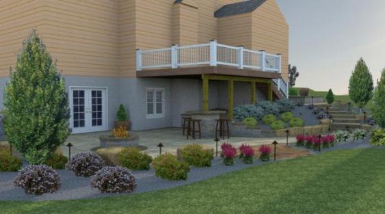 3-D Patio Design for Downingtown project