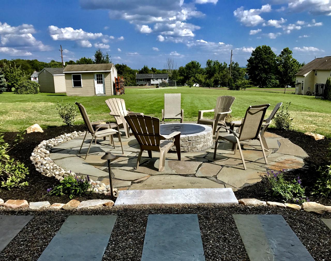 Natural Stone Patios And Walkways Whitehouse Landscaping