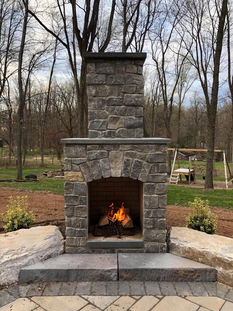 natural stone fire pit cost on Adding Fire To Your Backyard Living Whitehouse Landscaping