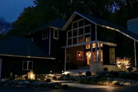 Outdoor lighting on home in Spring City, PA