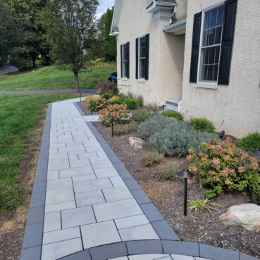 New paver walker creates a welcoming entrance