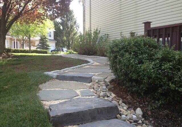 Side Yard Landscaping and Pathways