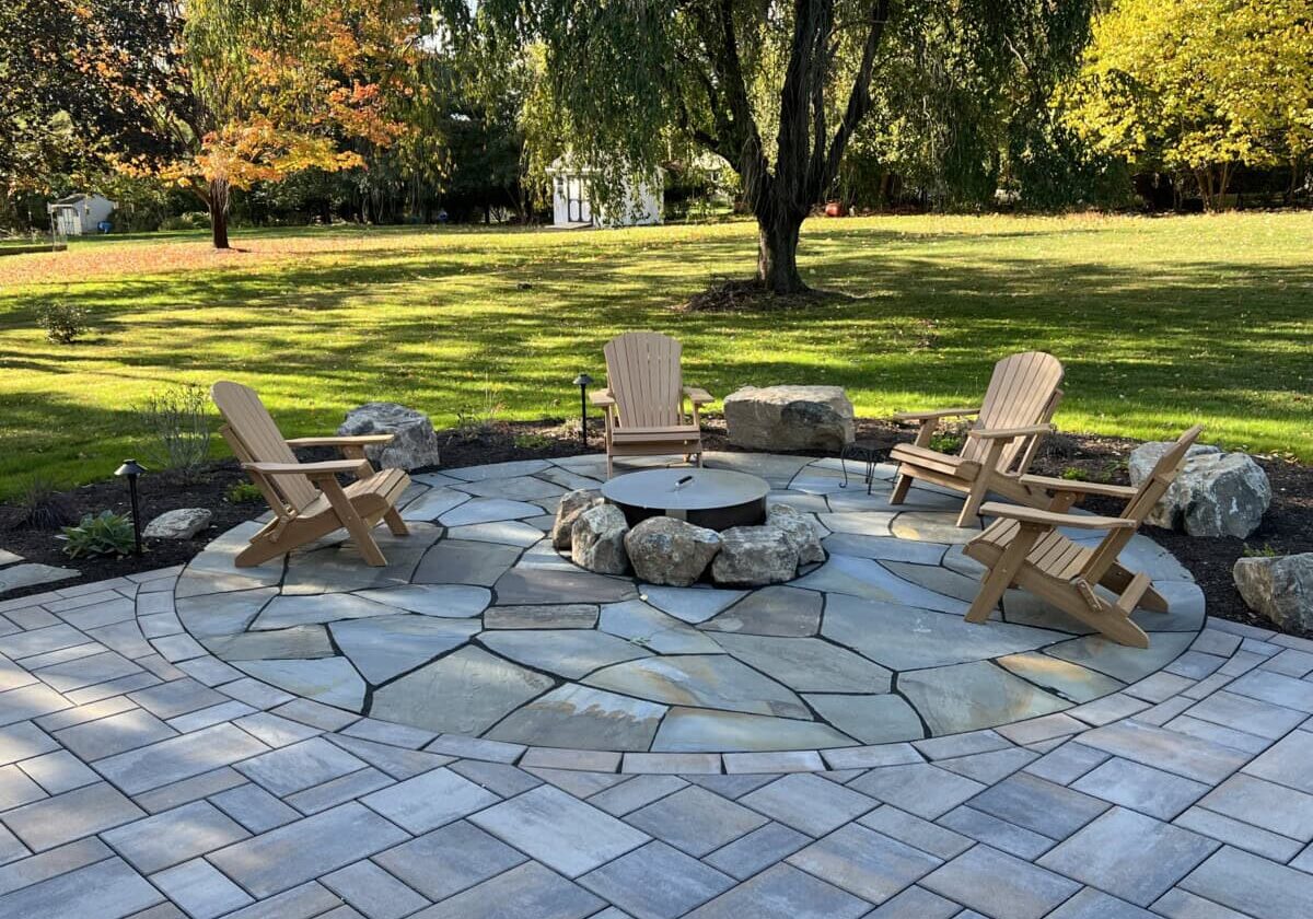 Example of flagstone and pavers in Malvern, PA
